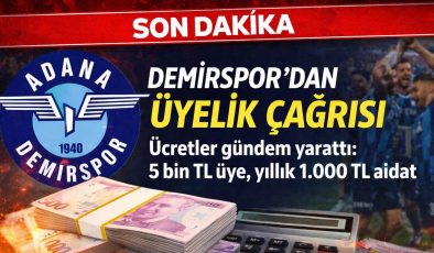 Adana Demirspor’dan dikkat çeken hamle: 5 bin TL üyelik tartışması