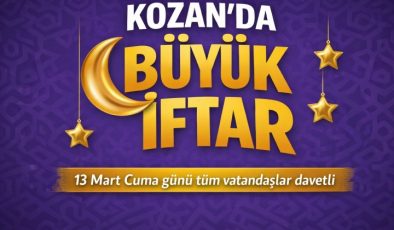 Adana Büyükşehir Belediyesi’nden Kozan’da İftar Daveti