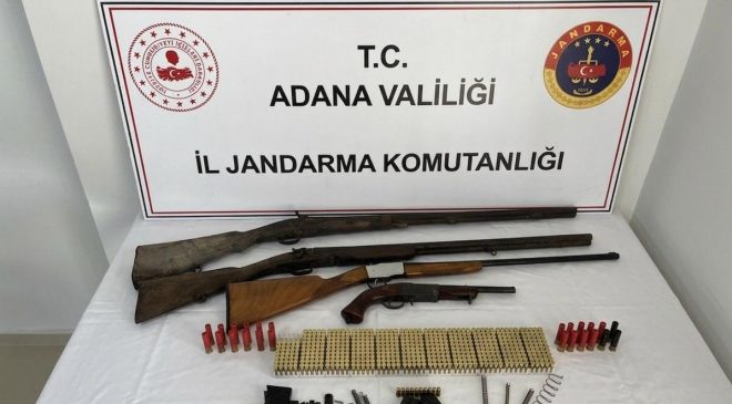 Kozan’da Operasyon! Silahlar ve 537 Fişek Ele Geçirildi